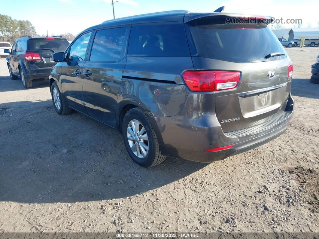 2017 Kia Sedona Lx Gray vin: KNDMB5C14H6314613