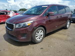 2017 Kia Sedona Lx Maroon vin: KNDMB5C14H6320718