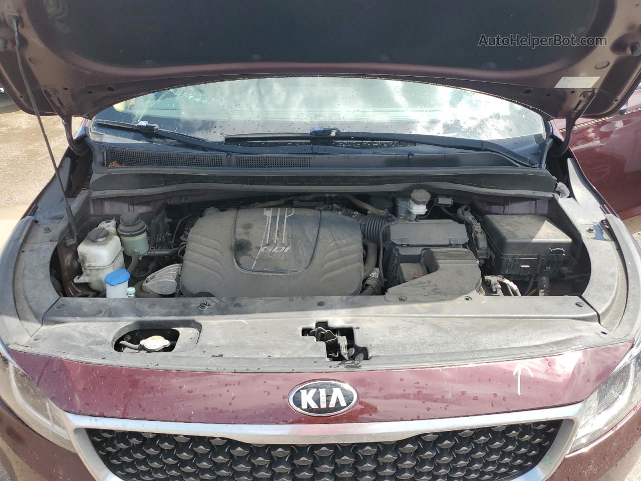 2017 Kia Sedona Lx Maroon vin: KNDMB5C14H6320718