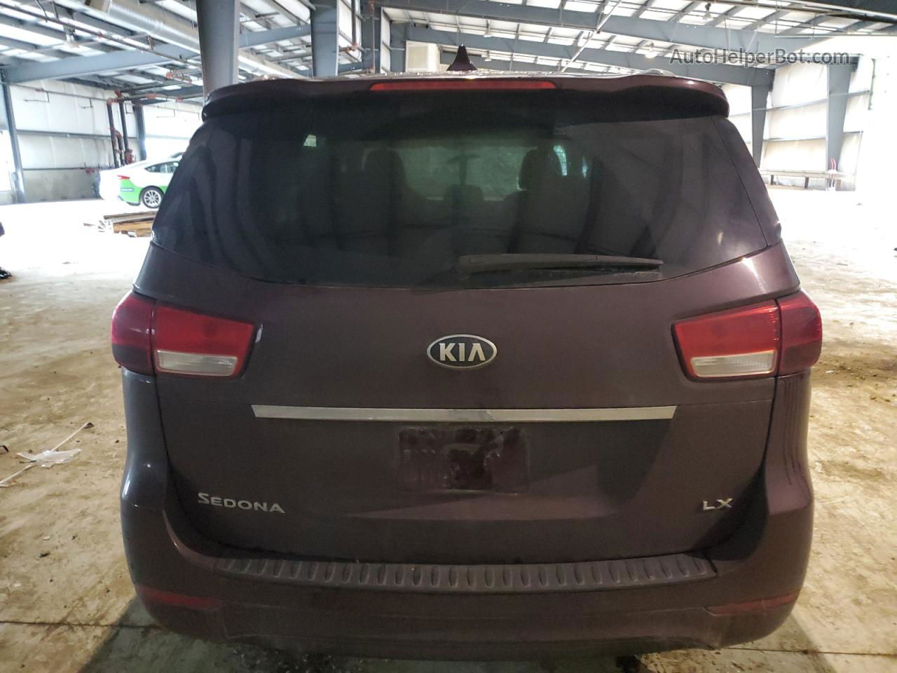 2017 Kia Sedona Lx Maroon vin: KNDMB5C14H6327586