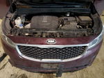 2017 Kia Sedona Lx Maroon vin: KNDMB5C14H6327586