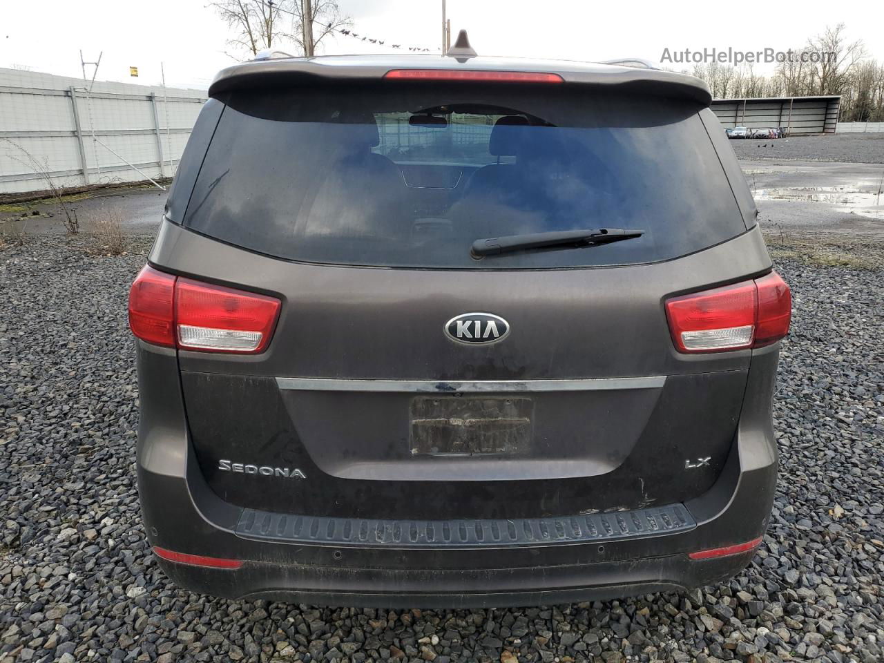 2017 Kia Sedona Lx Brown vin: KNDMB5C14H6333419