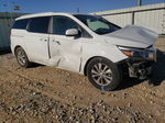 2017 Kia Sedona Lx White vin: KNDMB5C14H6333694