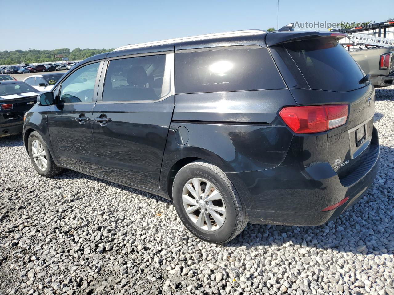 2017 Kia Sedona Lx Black vin: KNDMB5C14H6338250