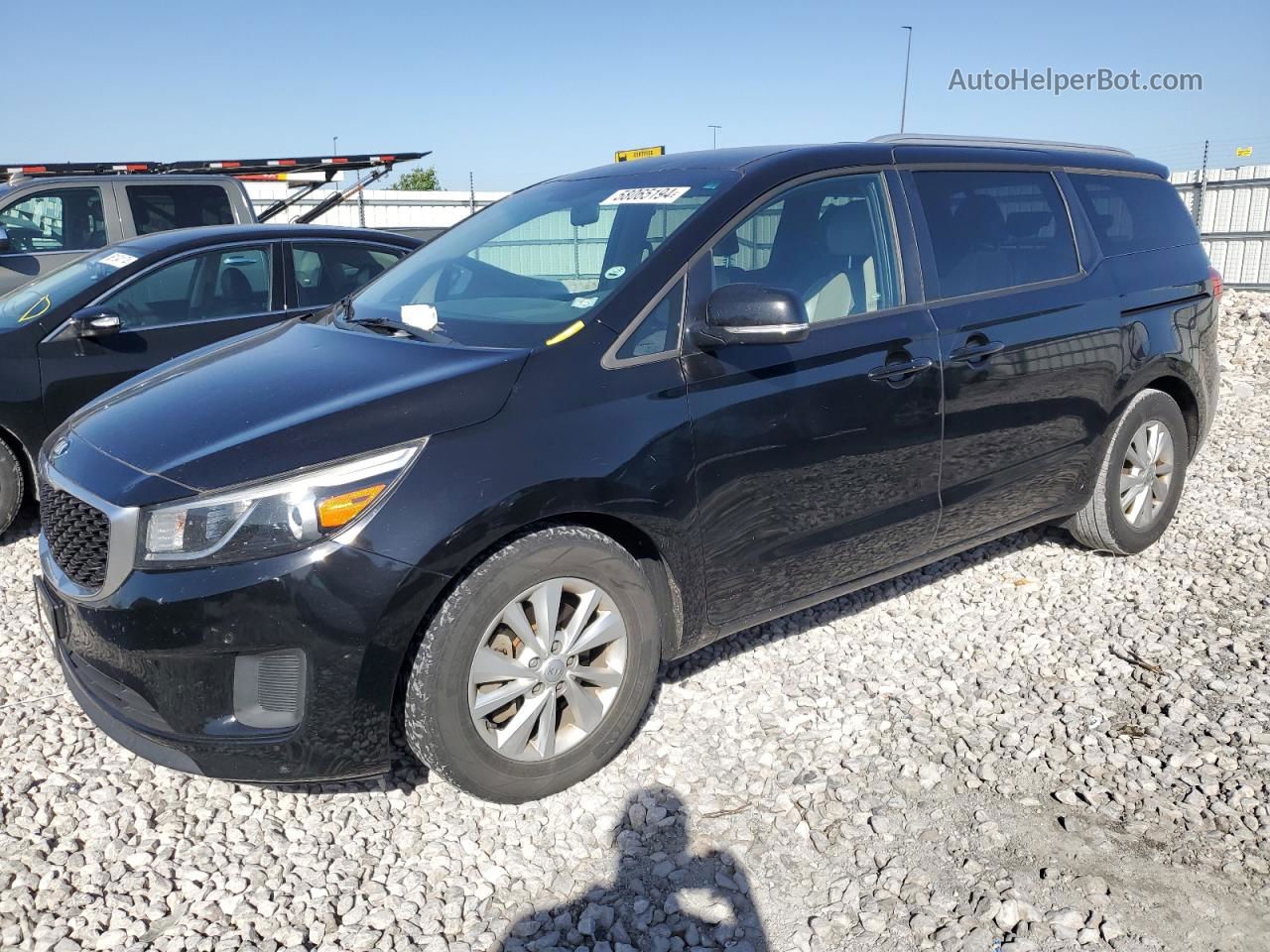 2017 Kia Sedona Lx Black vin: KNDMB5C14H6338250