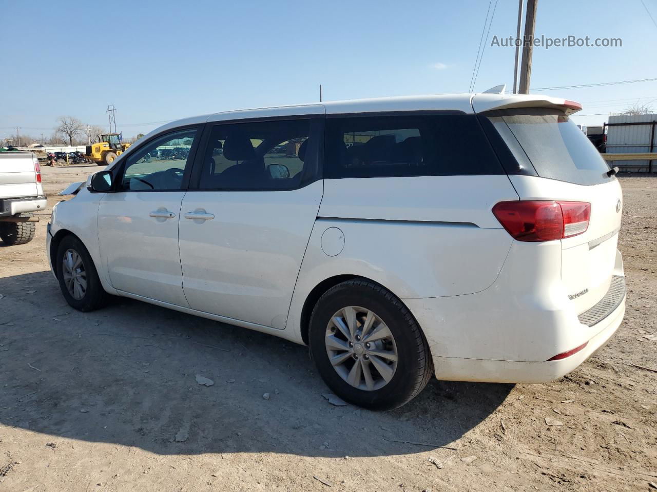 2017 Kia Sedona Lx White vin: KNDMB5C15H6230865