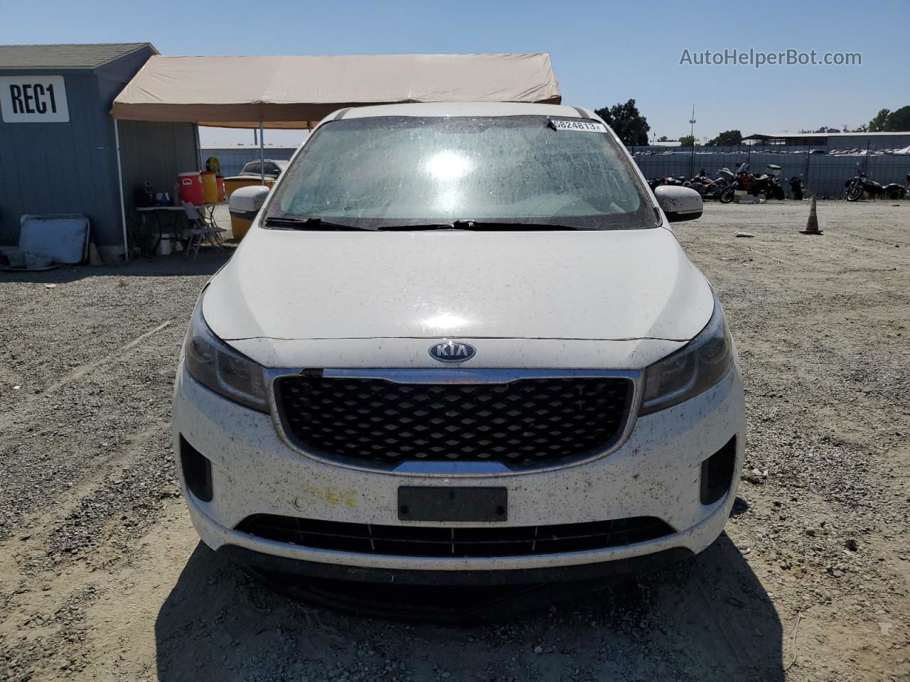 2017 Kia Sedona Lx Белый vin: KNDMB5C15H6233572