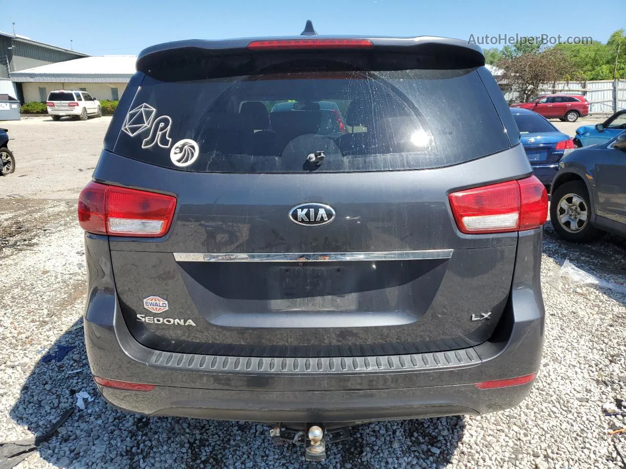 2017 Kia Sedona Lx Gray vin: KNDMB5C15H6233944