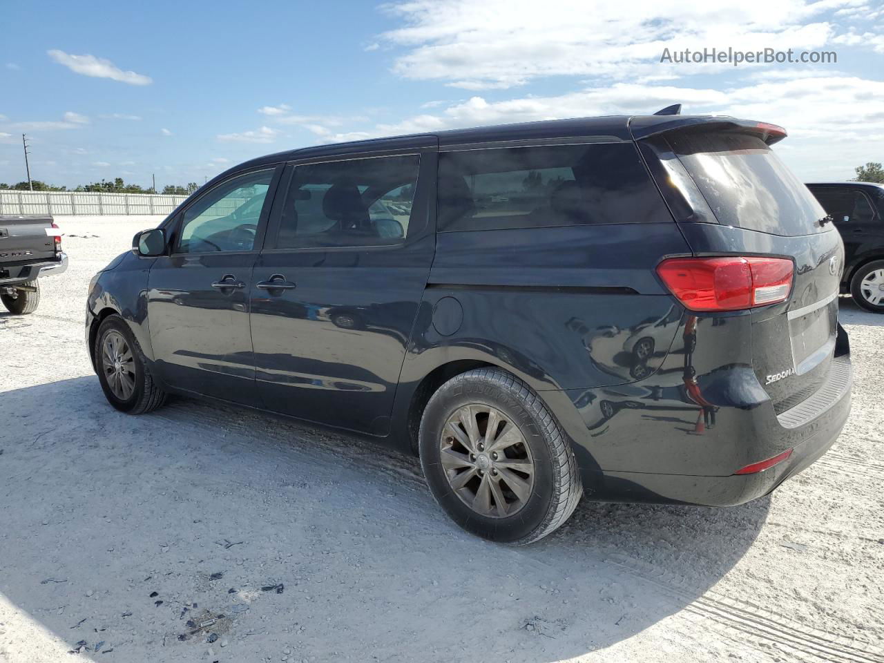 2017 Kia Sedona Lx Black vin: KNDMB5C15H6241185