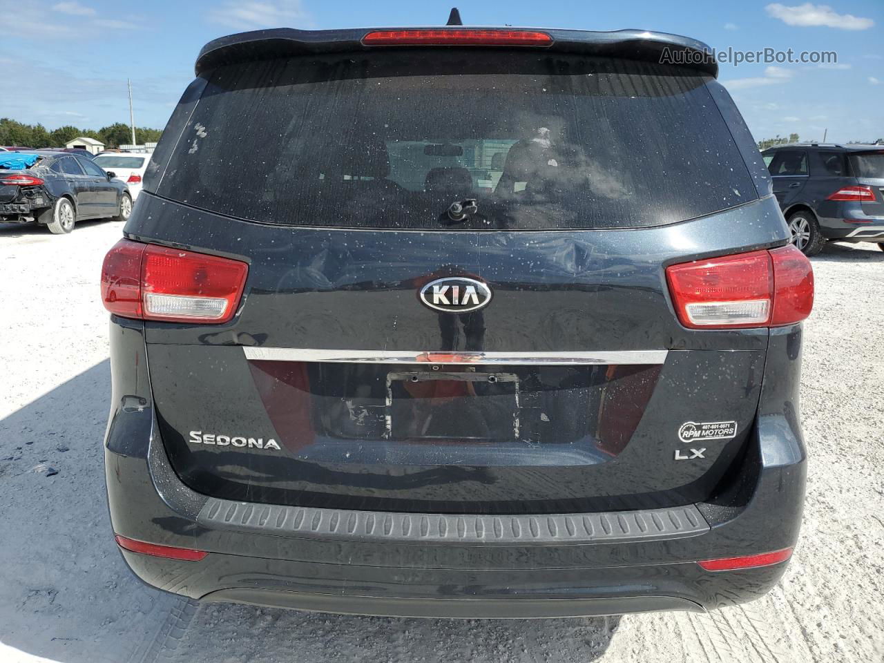 2017 Kia Sedona Lx Black vin: KNDMB5C15H6241185