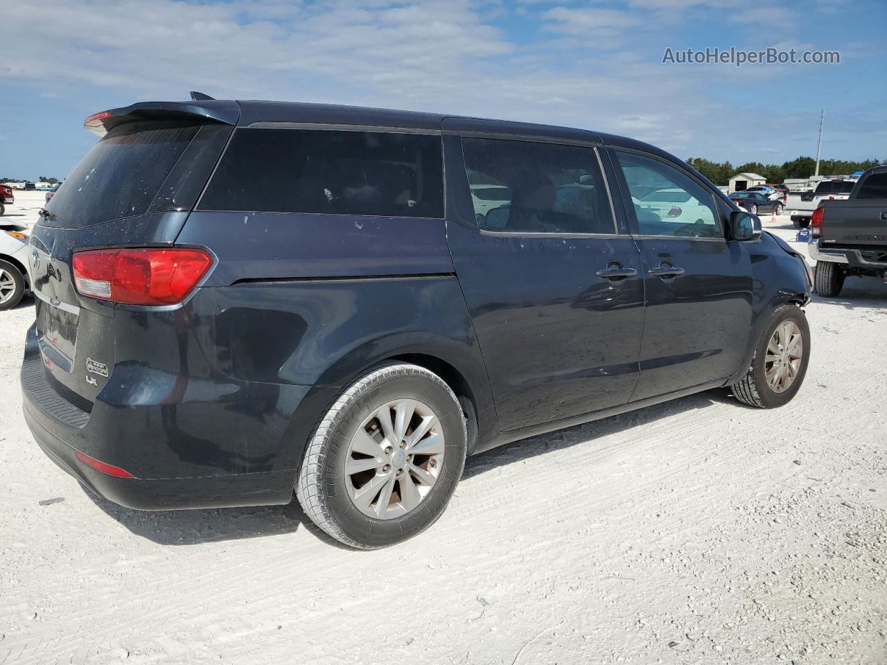 2017 Kia Sedona Lx Black vin: KNDMB5C15H6241185