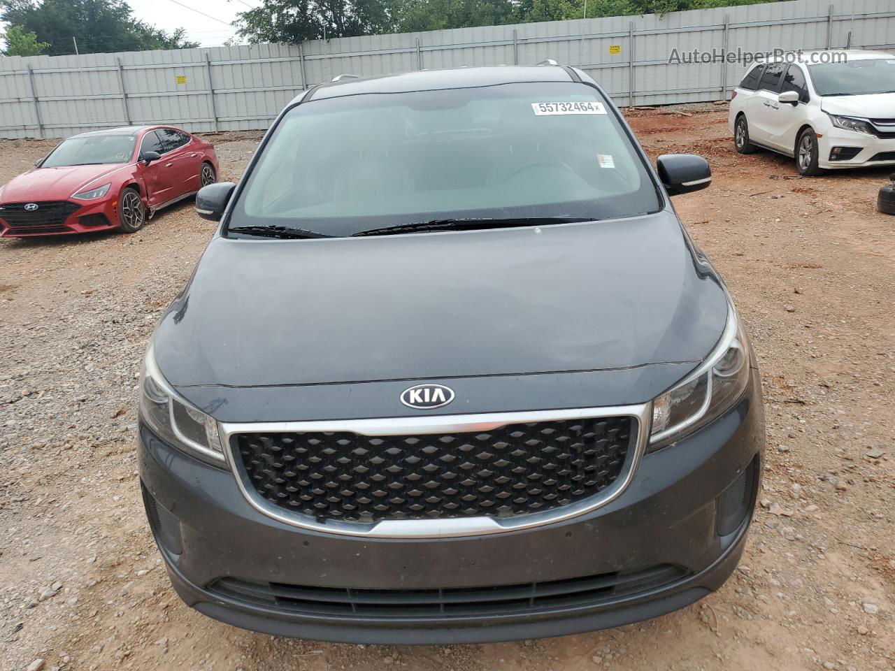 2017 Kia Sedona Lx Gray vin: KNDMB5C15H6253126