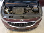 2017 Kia Sedona Lx Burgundy vin: KNDMB5C15H6254180