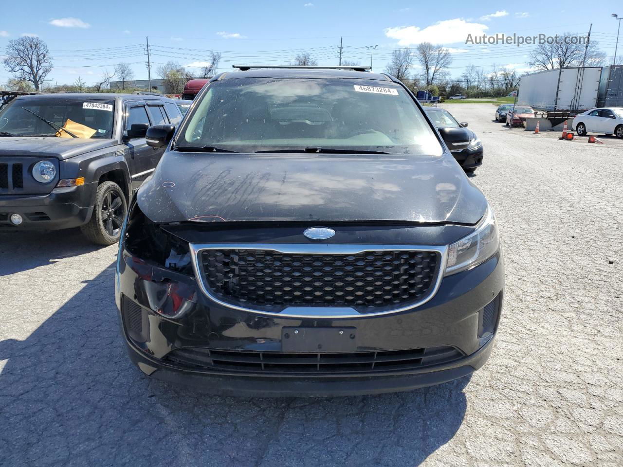 2017 Kia Sedona Lx Black vin: KNDMB5C15H6265972