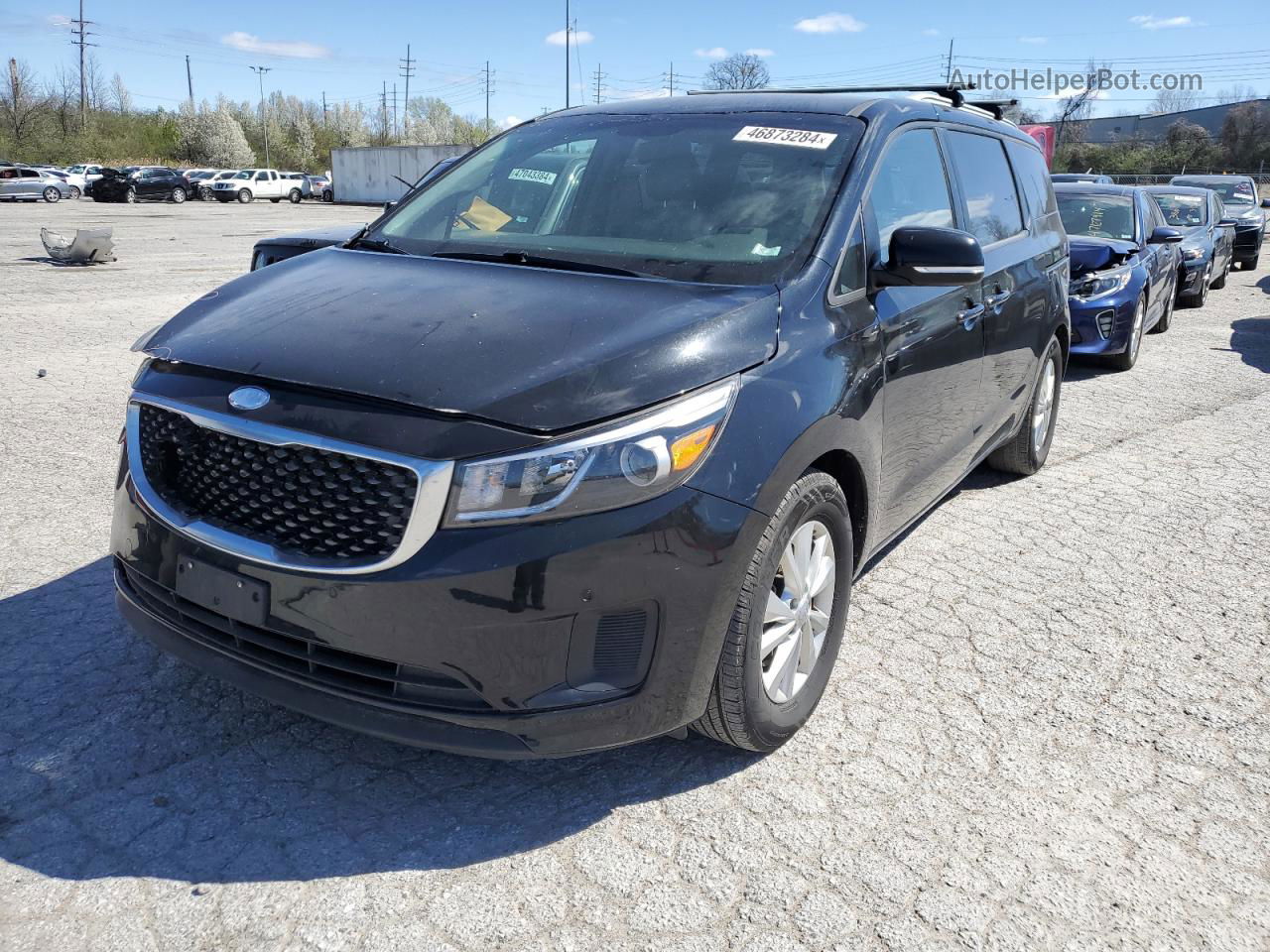 2017 Kia Sedona Lx Black vin: KNDMB5C15H6265972