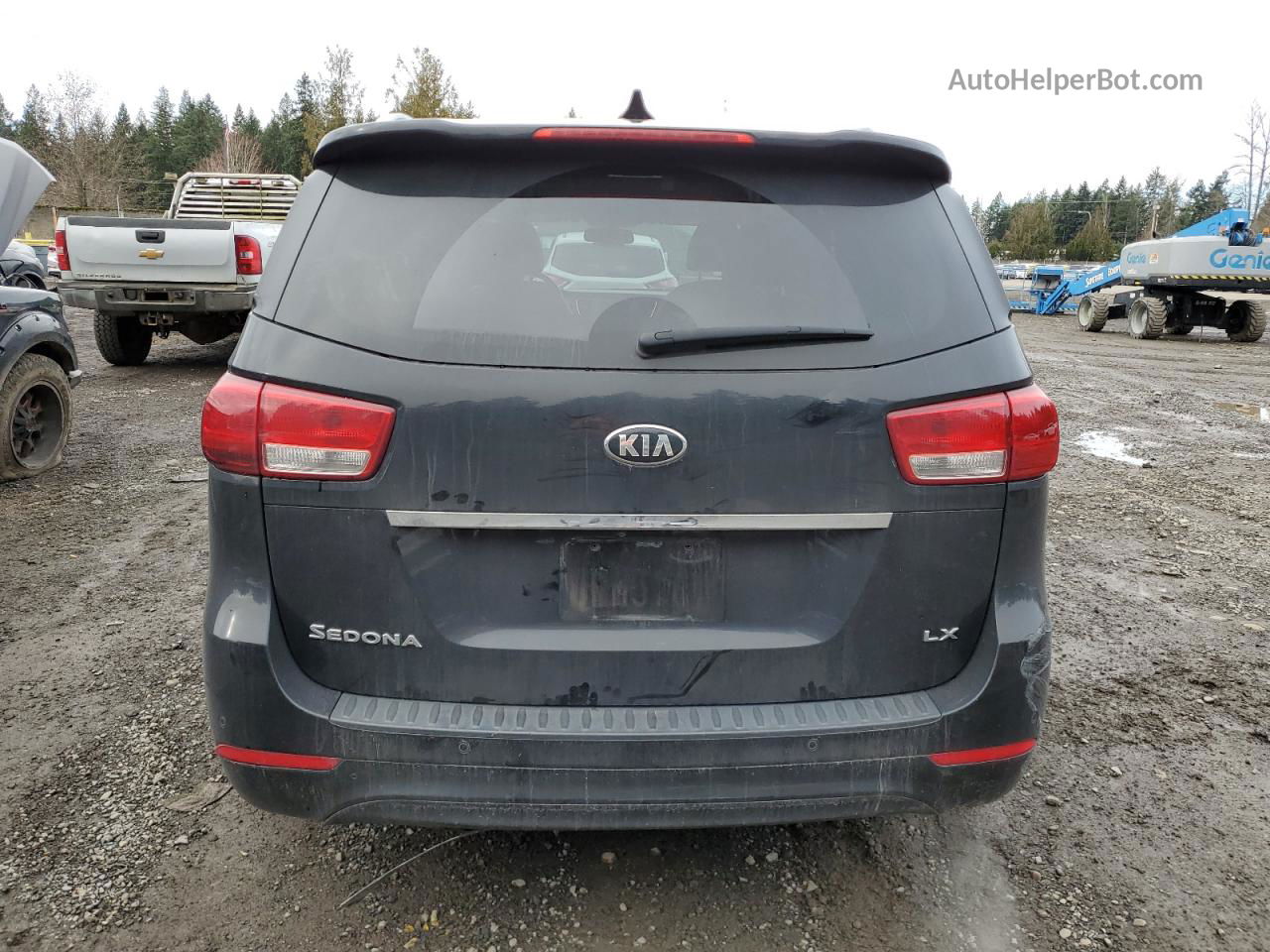 2017 Kia Sedona Lx Black vin: KNDMB5C15H6280407