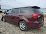 2017 Kia Sedona Lx Burgundy vin: KNDMB5C15H6282142