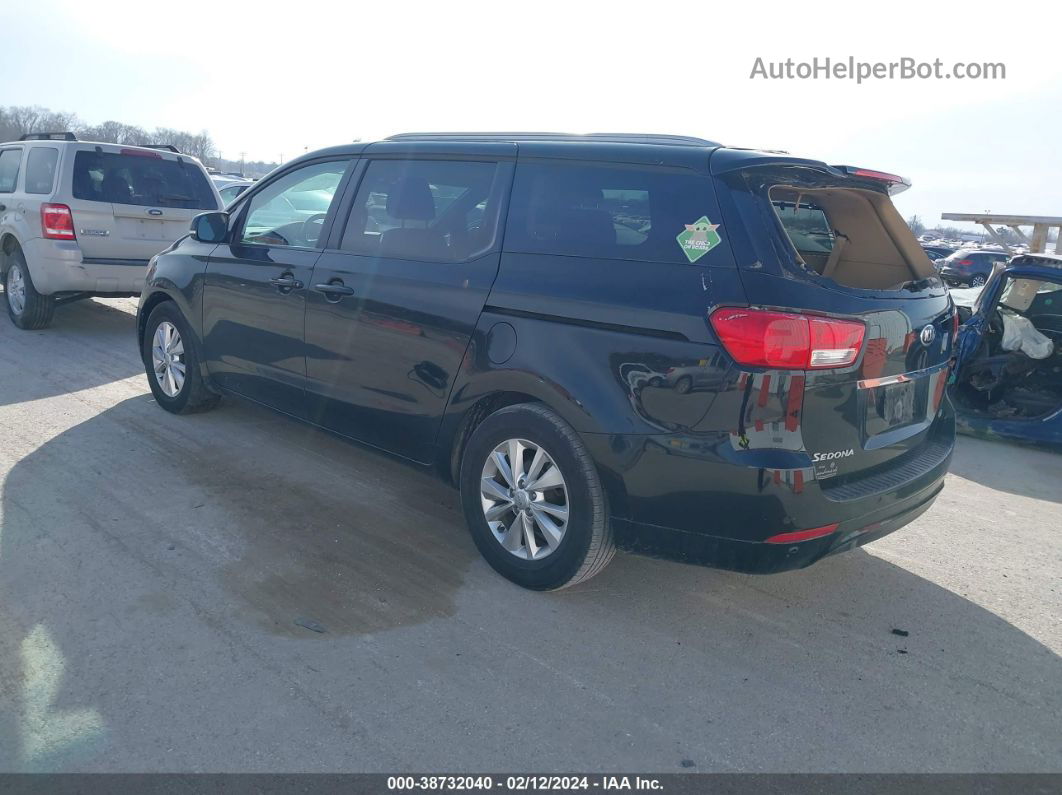 2017 Kia Sedona Lx Black vin: KNDMB5C15H6300073