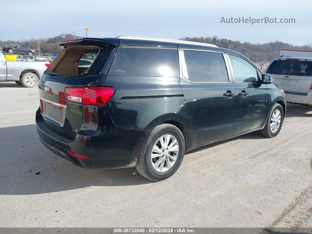 2017 Kia Sedona Lx Black vin: KNDMB5C15H6300073