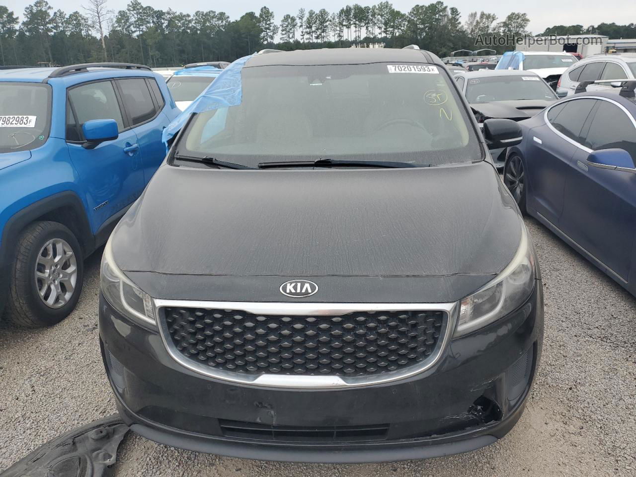 2017 Kia Sedona Lx Blue vin: KNDMB5C15H6334806