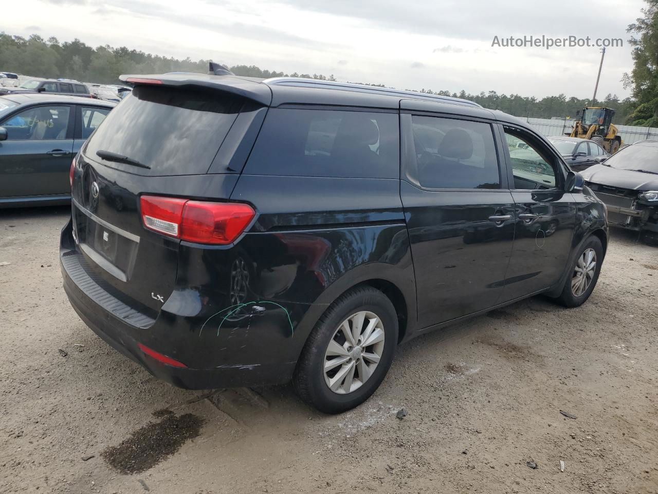 2017 Kia Sedona Lx Синий vin: KNDMB5C15H6334806