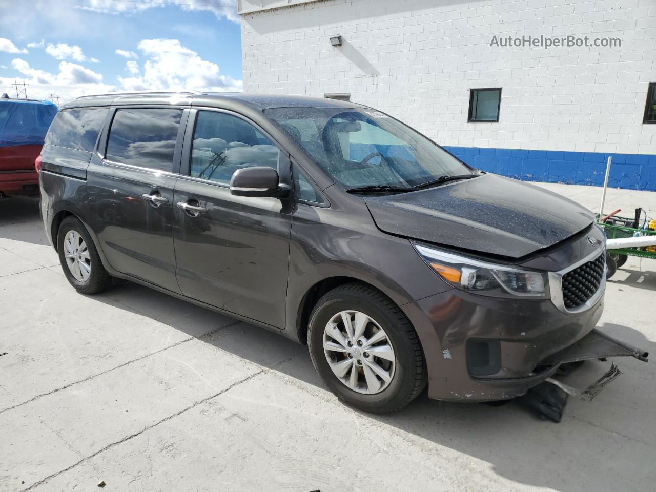 2017 Kia Sedona Lx Gray vin: KNDMB5C15H6339133