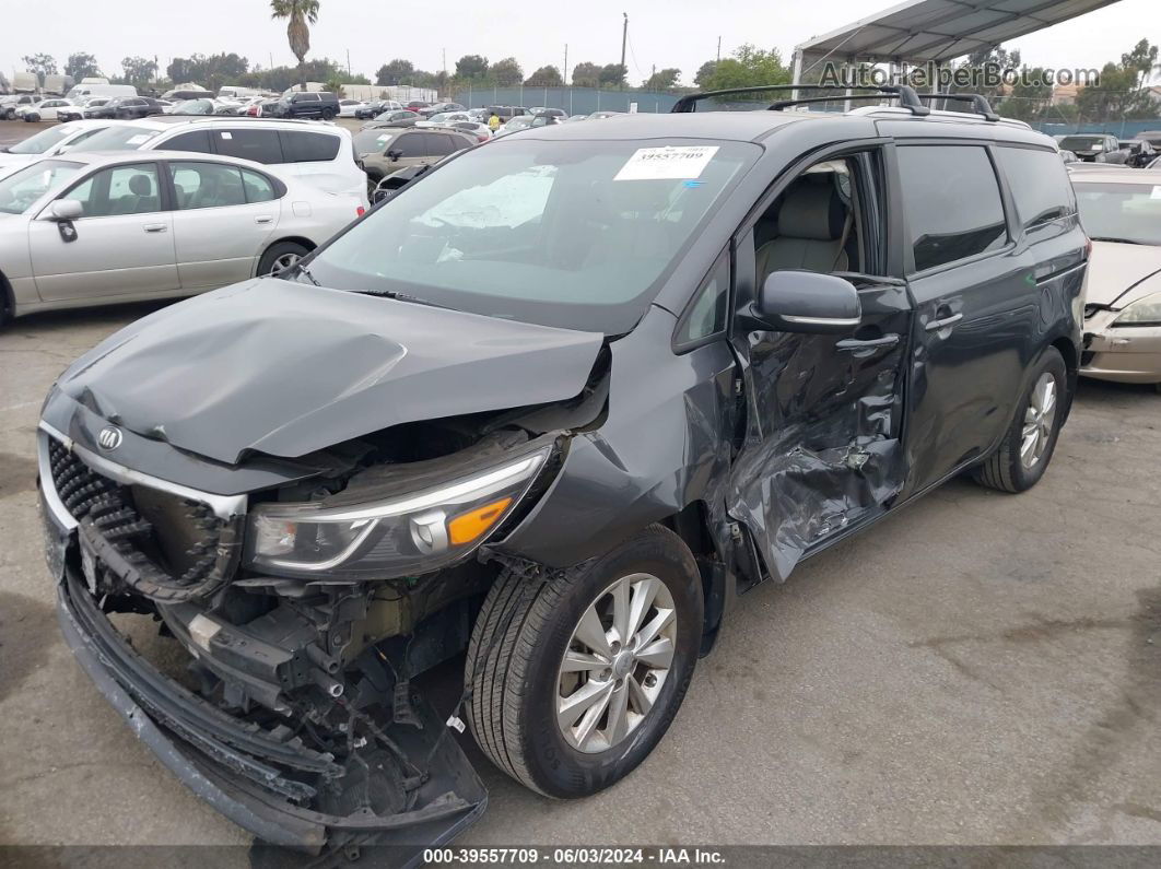 2017 Kia Sedona Lx Серый vin: KNDMB5C15H6343781