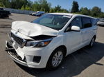 2017 Kia Sedona Lx White vin: KNDMB5C16H6224203