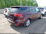 2017 Kia Sedona Lx Burgundy vin: KNDMB5C16H6231572