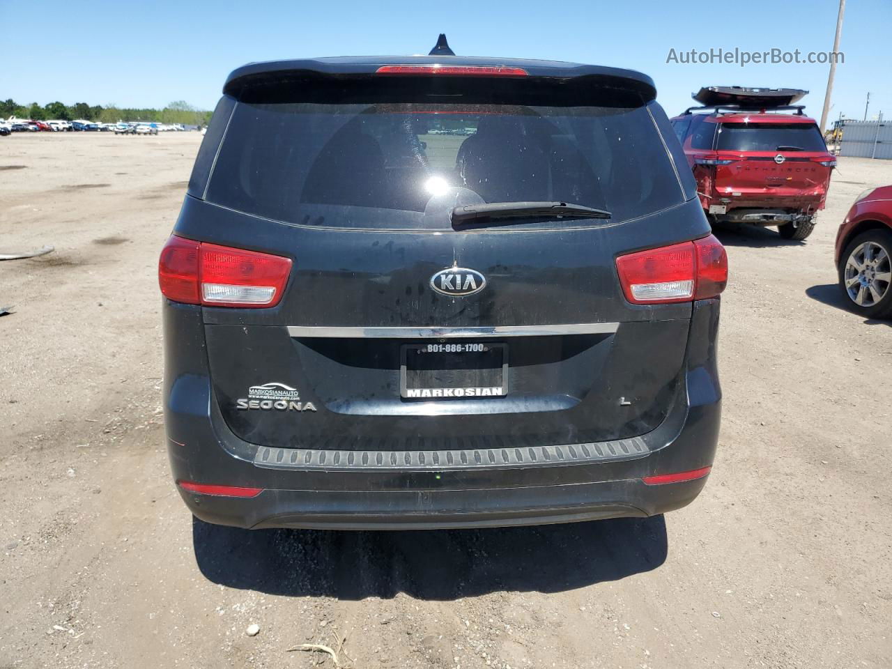 2017 Kia Sedona Lx Черный vin: KNDMB5C16H6232138