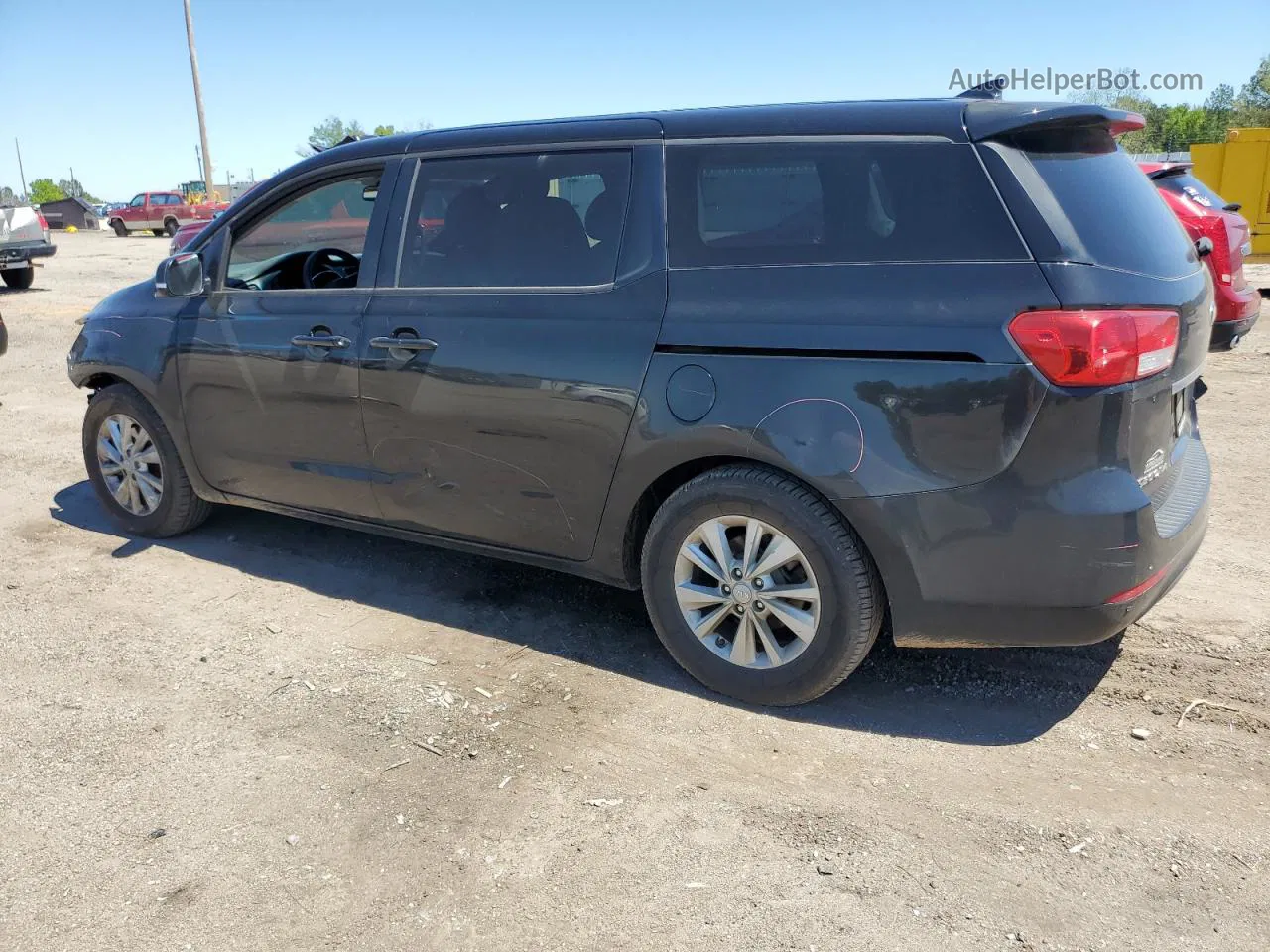 2017 Kia Sedona Lx Черный vin: KNDMB5C16H6232138