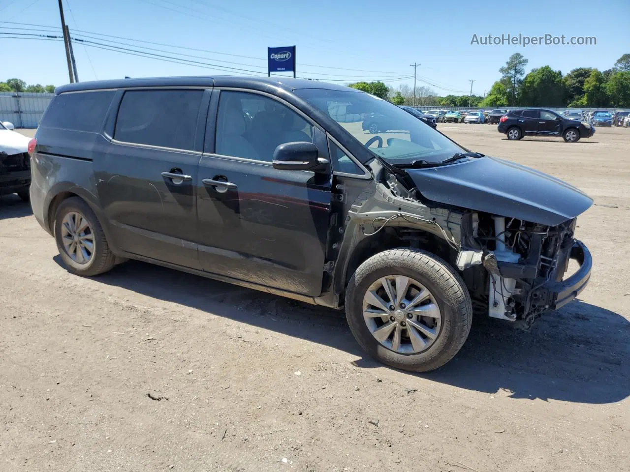 2017 Kia Sedona Lx Black vin: KNDMB5C16H6232138