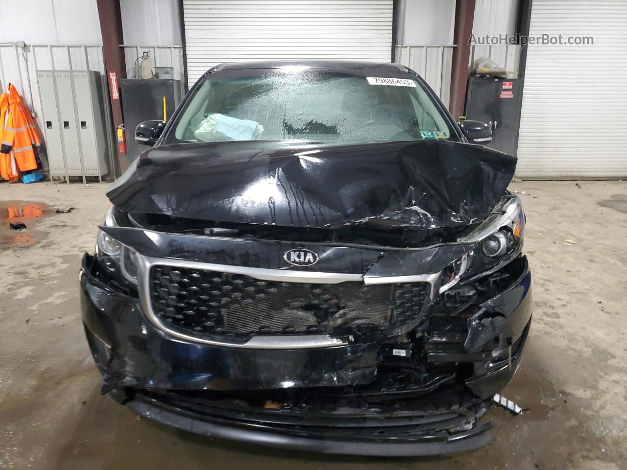 2017 Kia Sedona Lx Black vin: KNDMB5C16H6236027