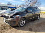 2017 Kia Sedona Lx Gray vin: KNDMB5C16H6237128