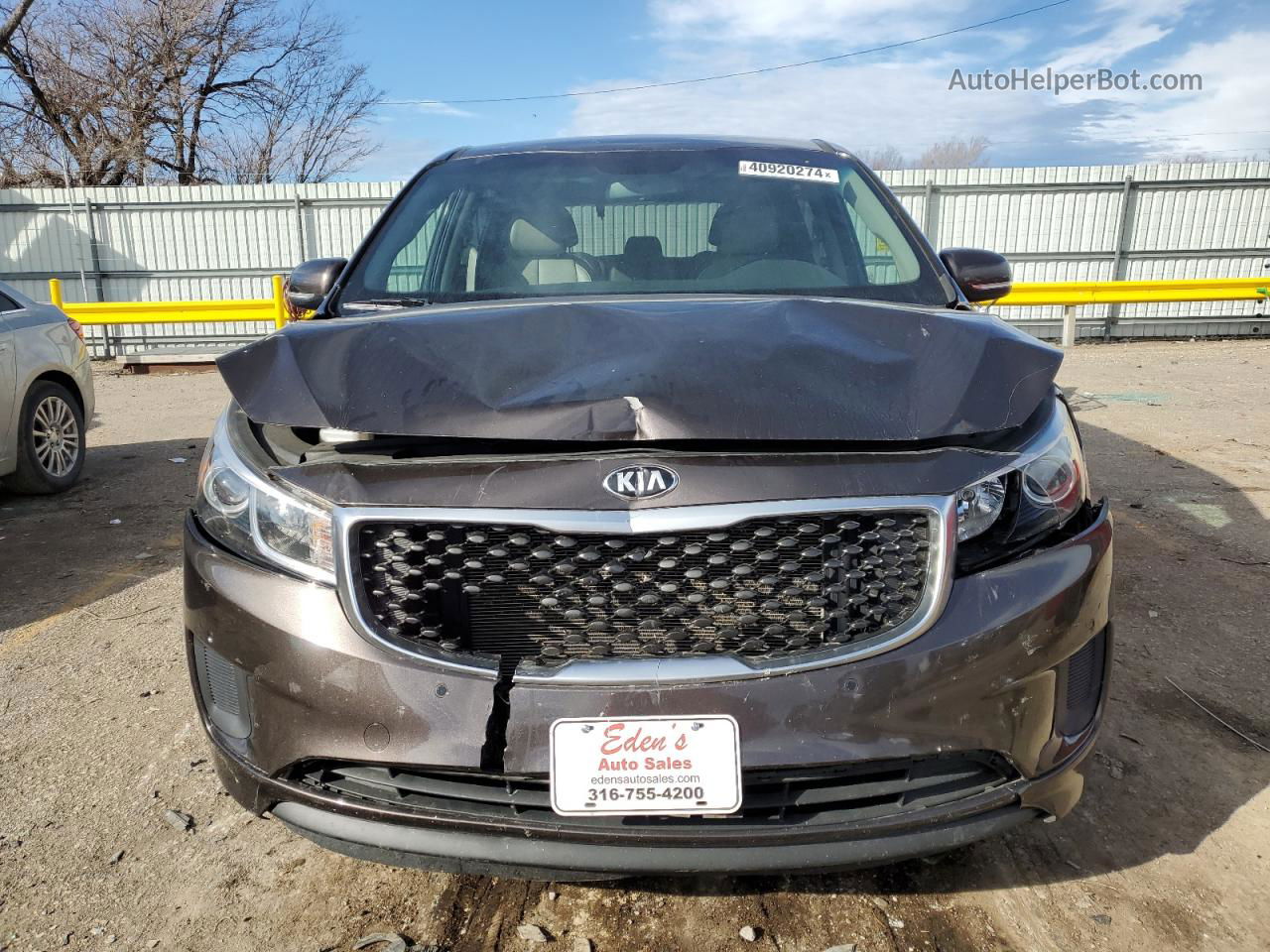 2017 Kia Sedona Lx Gray vin: KNDMB5C16H6237128