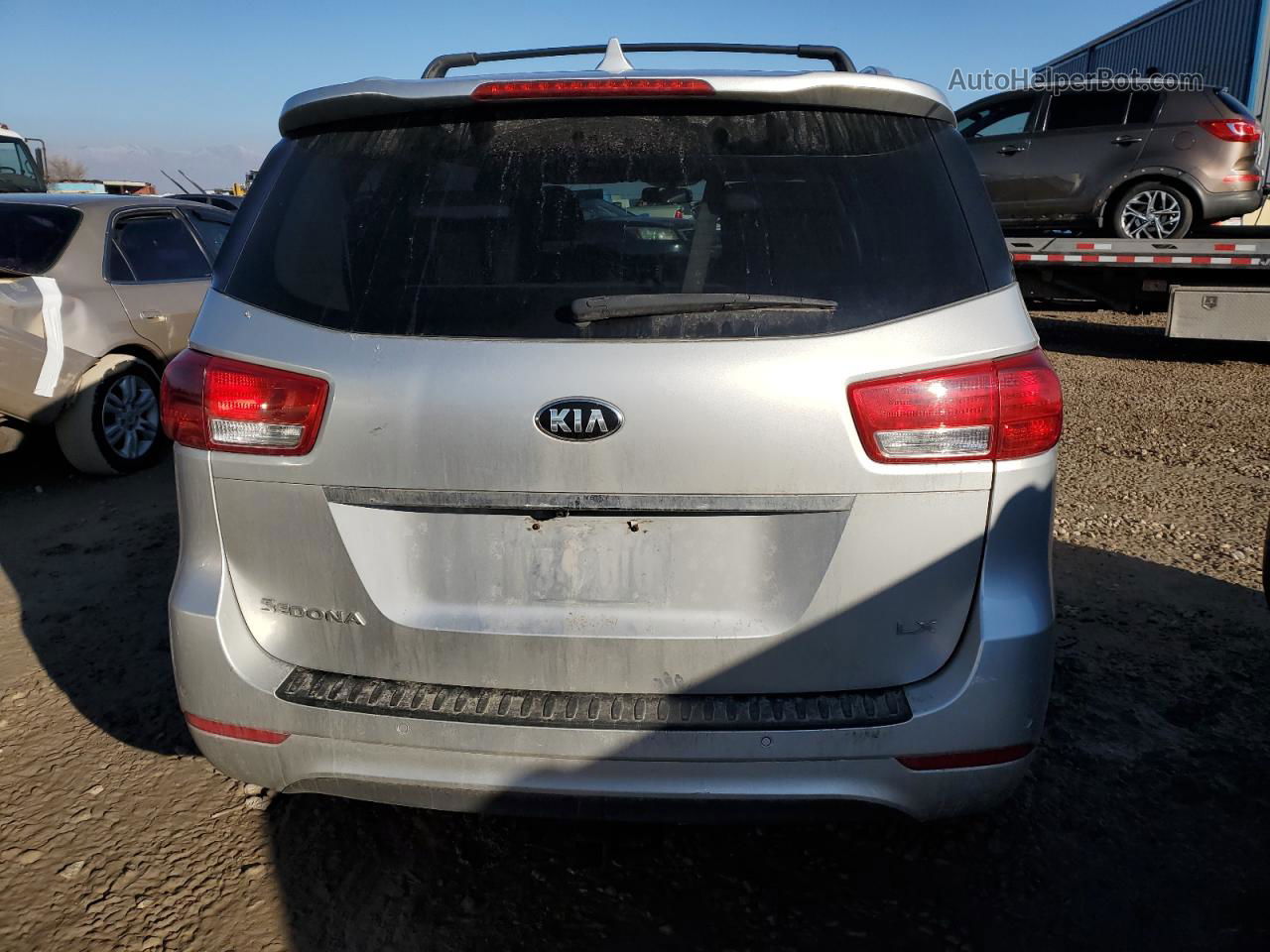 2017 Kia Sedona Lx Silver vin: KNDMB5C16H6250686