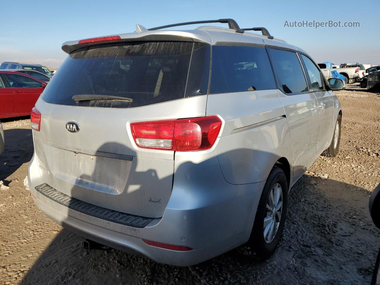 2017 Kia Sedona Lx Silver vin: KNDMB5C16H6250686