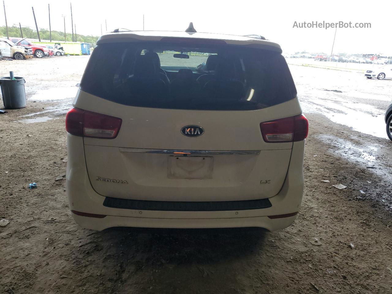 2017 Kia Sedona Lx White vin: KNDMB5C16H6323006