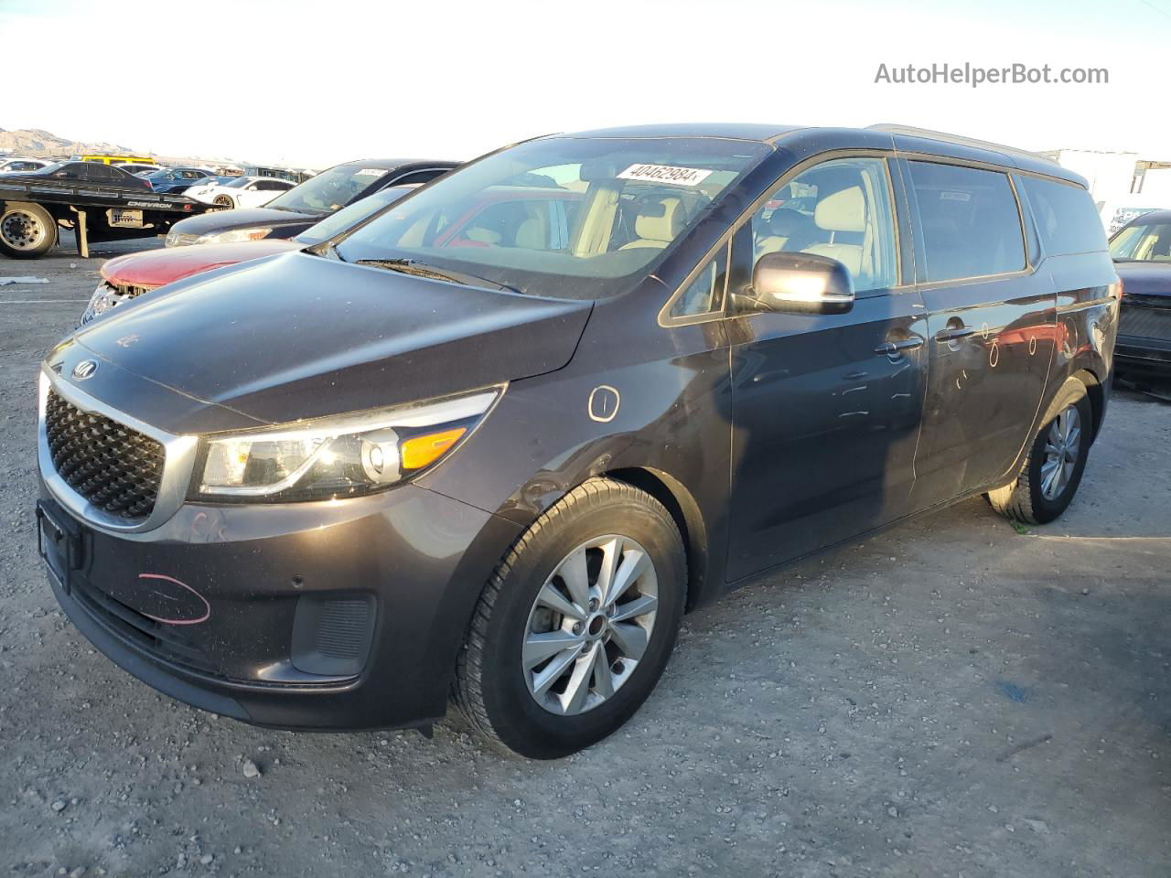 2017 Kia Sedona Lx Brown vin: KNDMB5C16H6325905