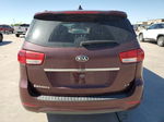 2017 Kia Sedona Lx Burgundy vin: KNDMB5C16H6330876