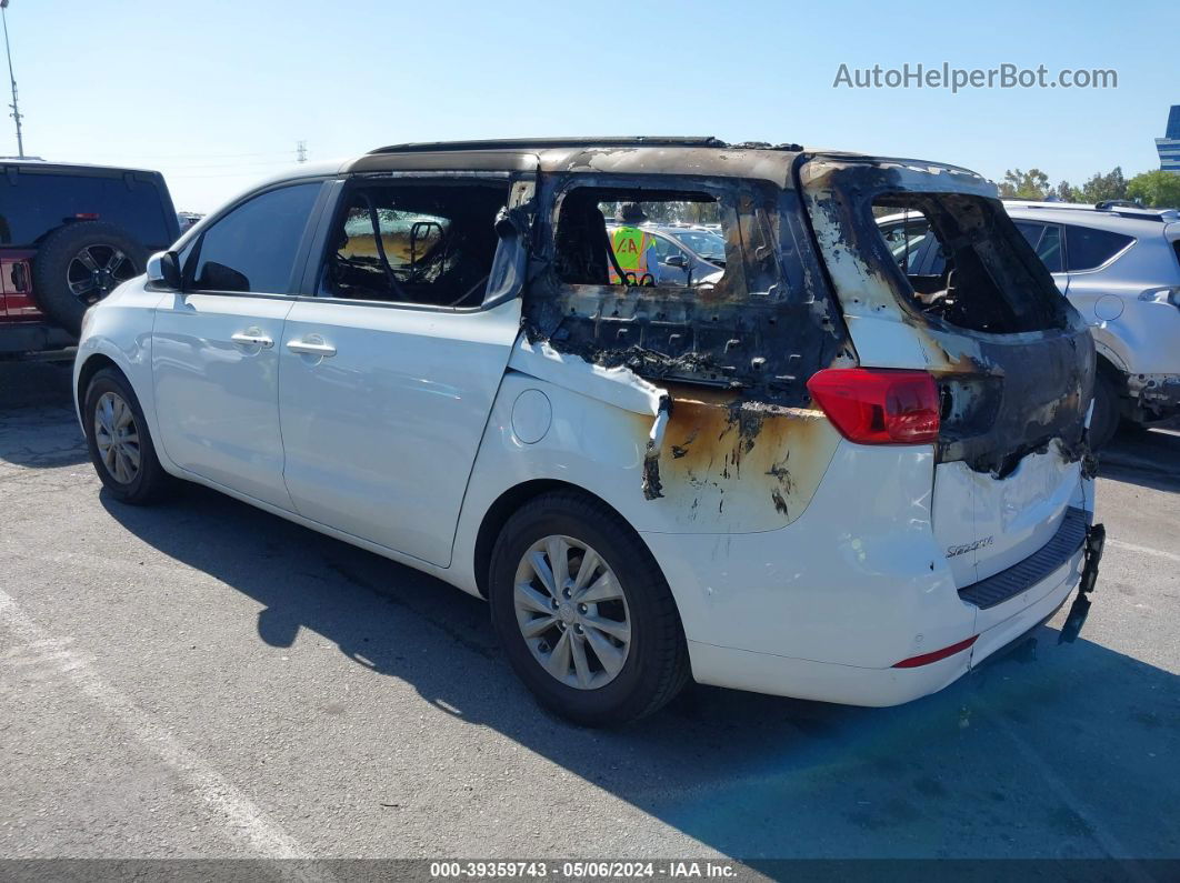 2017 Kia Sedona Lx White vin: KNDMB5C17H6230205