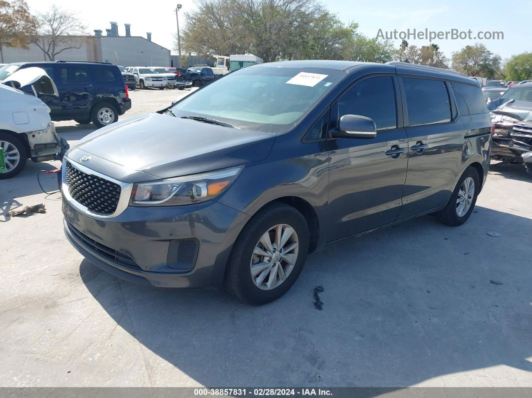 2017 Kia Sedona Lx Gray vin: KNDMB5C17H6237994