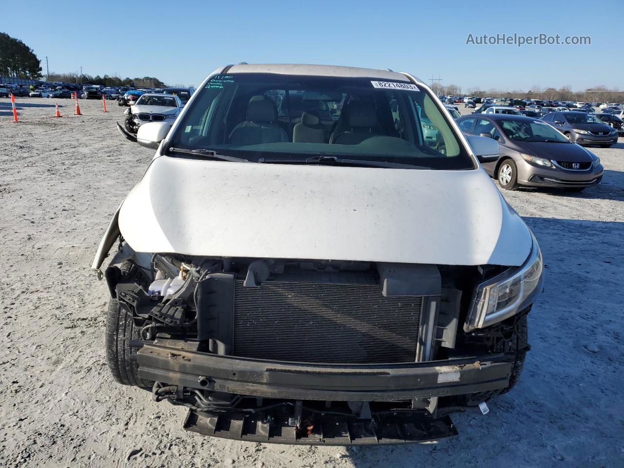 2017 Kia Sedona Lx White vin: KNDMB5C17H6238417