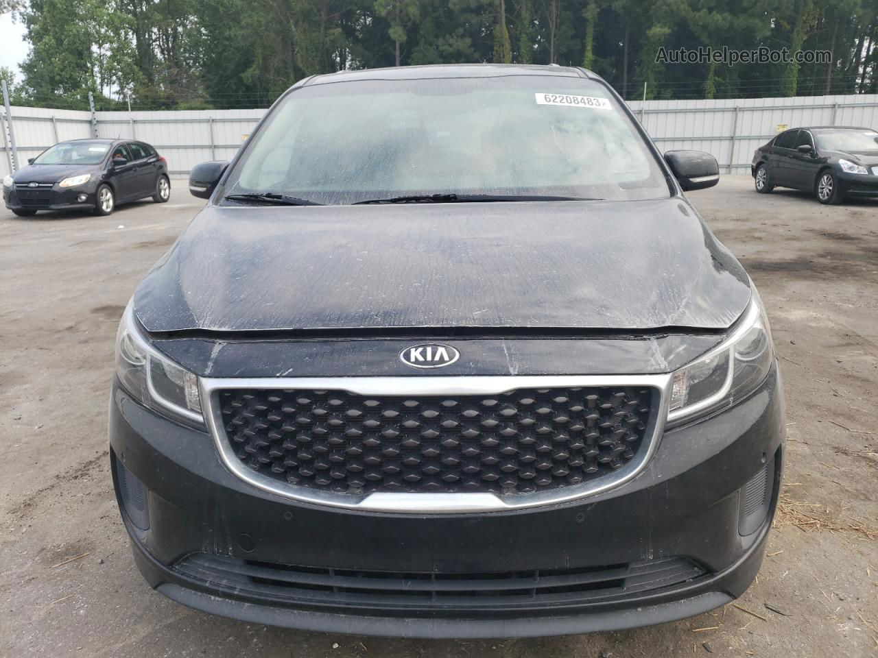 2017 Kia Sedona Lx Black vin: KNDMB5C17H6241124