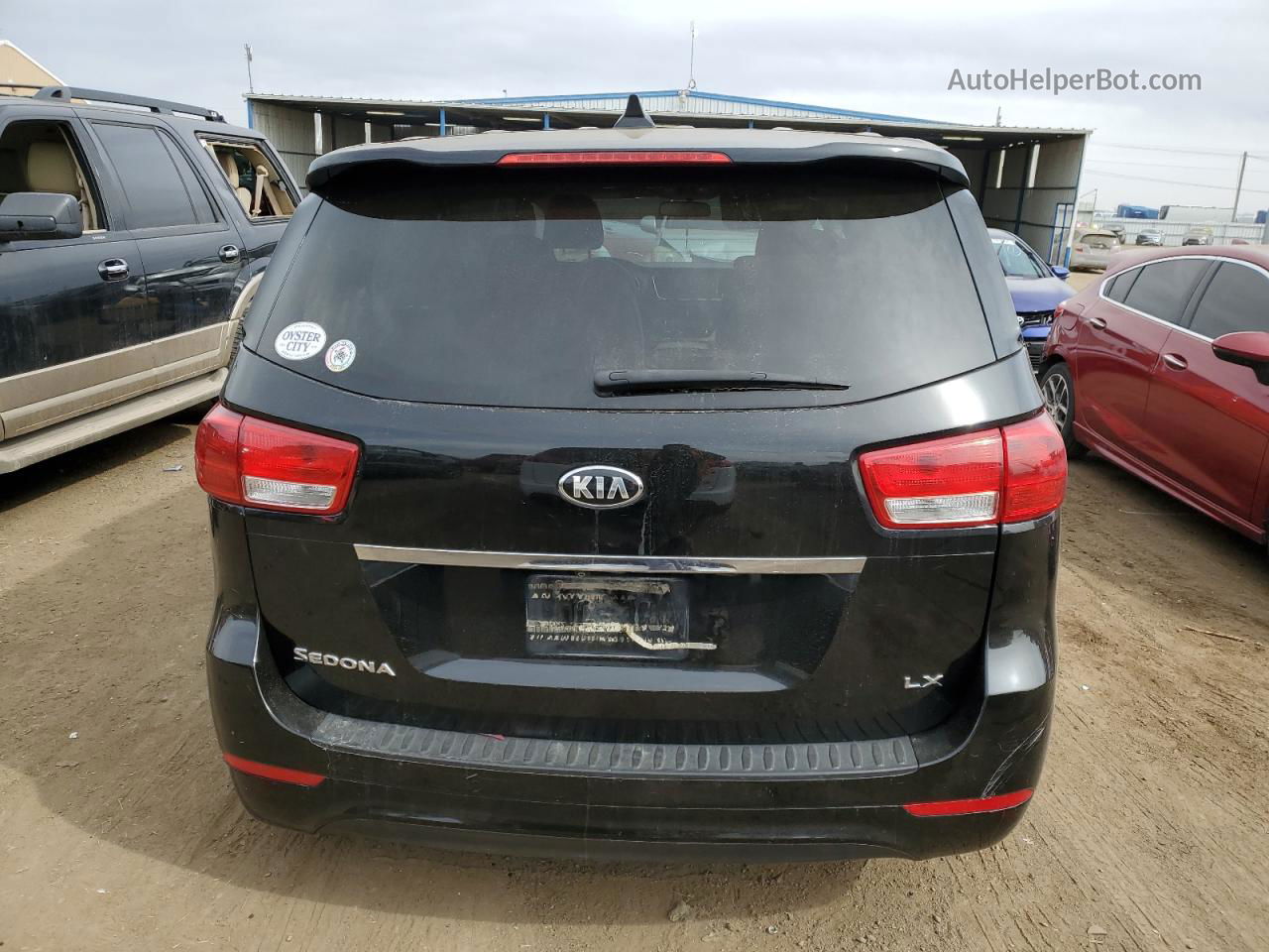 2017 Kia Sedona Lx Black vin: KNDMB5C17H6241141