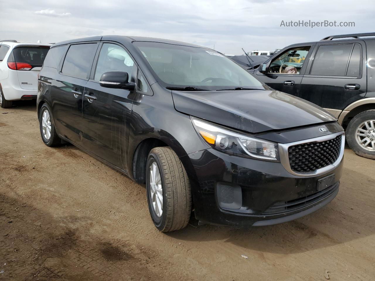 2017 Kia Sedona Lx Black vin: KNDMB5C17H6241141