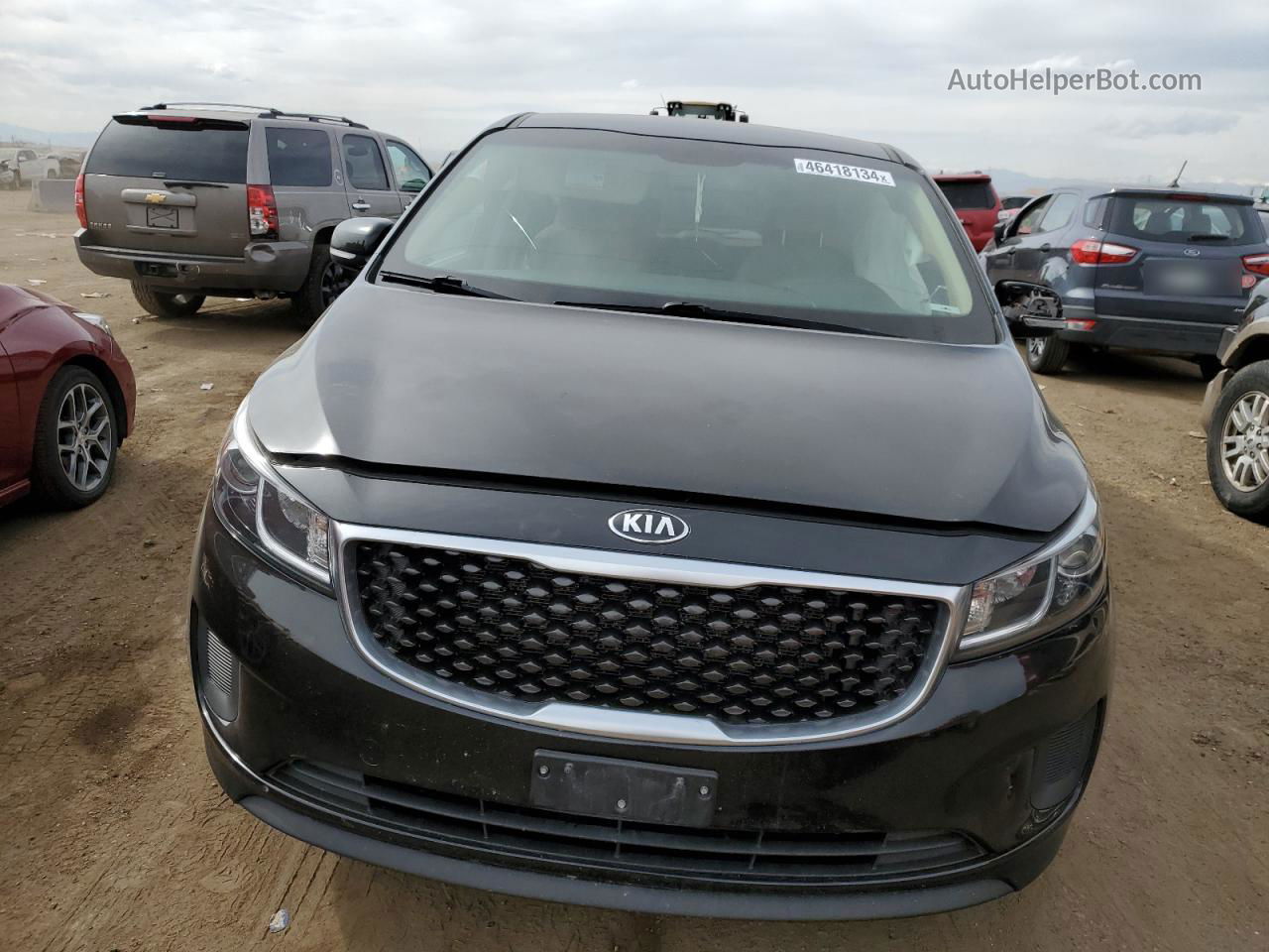 2017 Kia Sedona Lx Black vin: KNDMB5C17H6241141