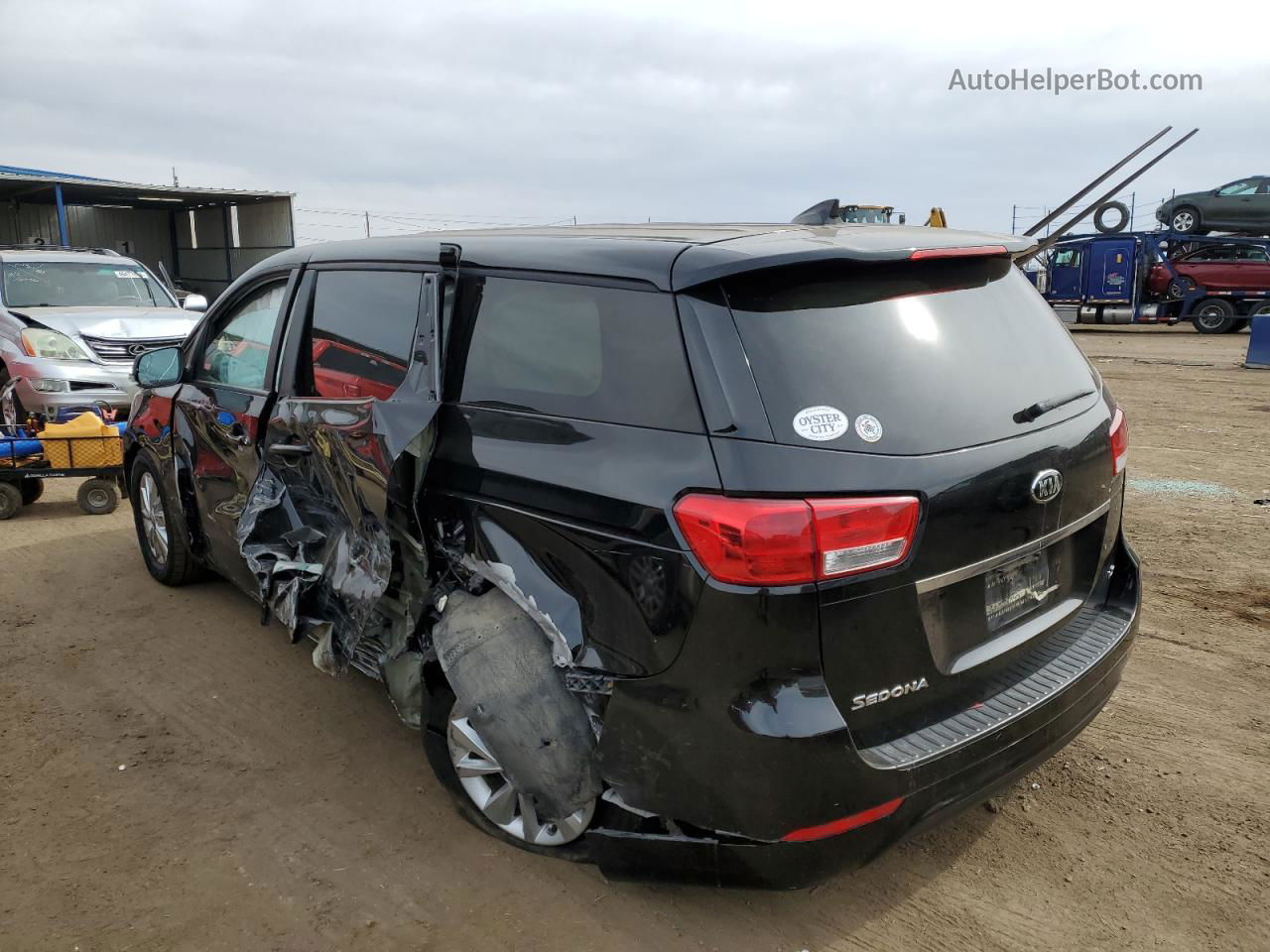 2017 Kia Sedona Lx Black vin: KNDMB5C17H6241141