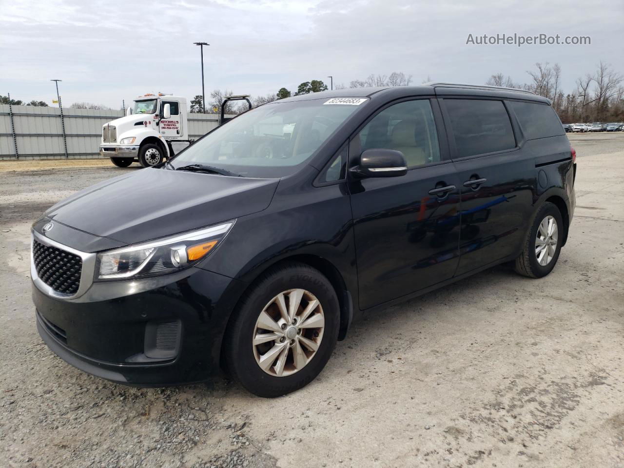 2017 Kia Sedona Lx Black vin: KNDMB5C17H6292428