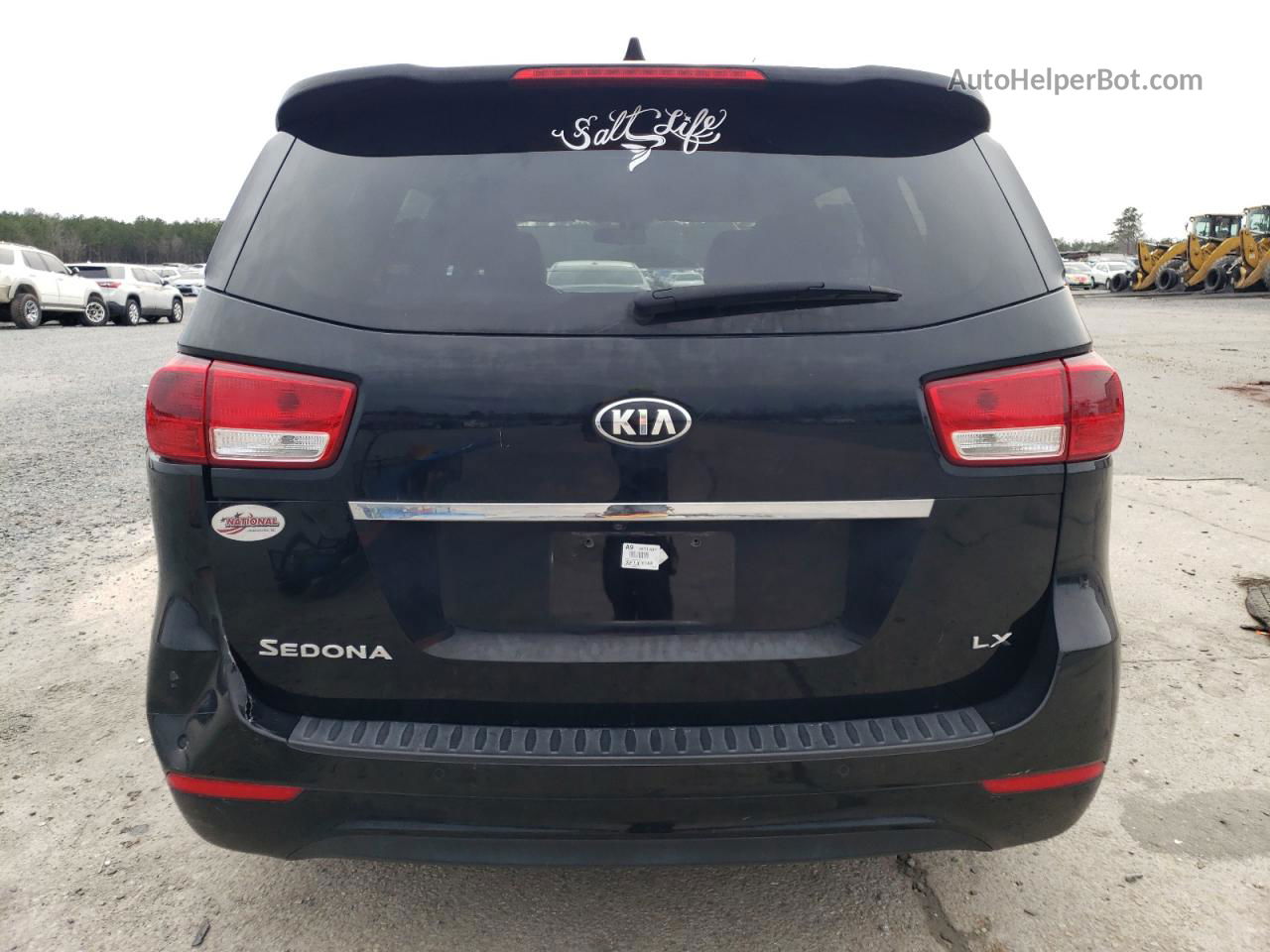 2017 Kia Sedona Lx Black vin: KNDMB5C17H6292428